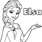 Ausmalbilder Eiskönigin (Prinzessin Elsa 5)
