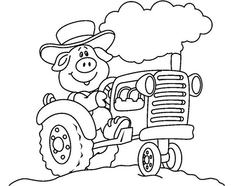 traktor 2  ausmalbilder kostenlos